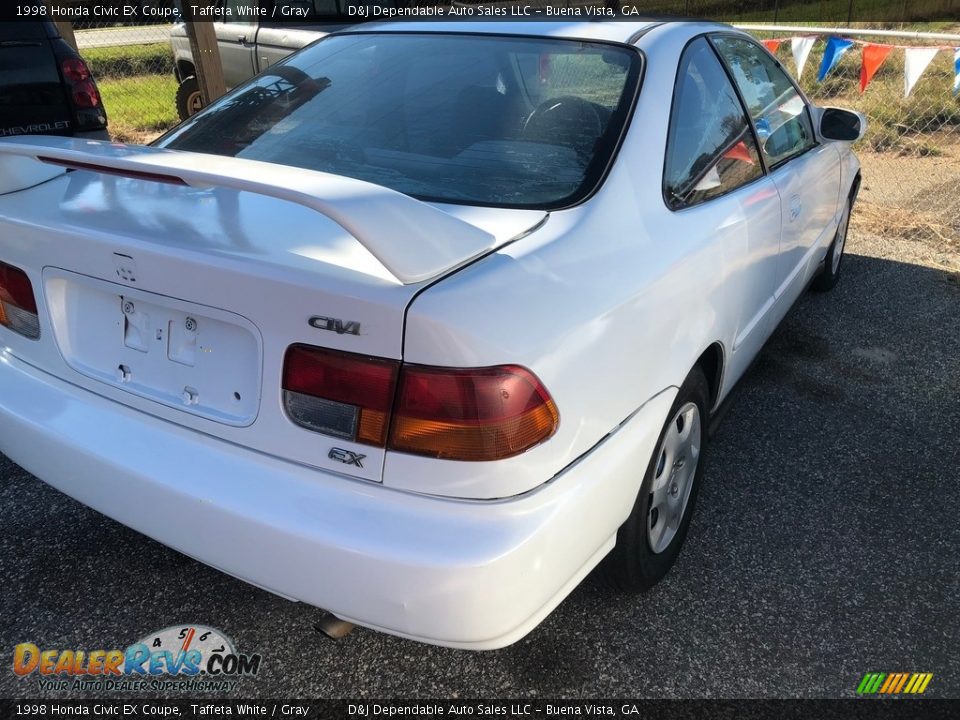 1998 Honda Civic EX Coupe Taffeta White / Gray Photo #3