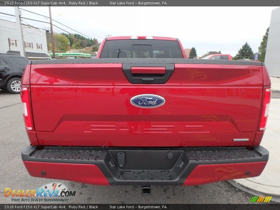 2018 Ford F150 XLT SuperCab 4x4 Ruby Red / Black Photo #6