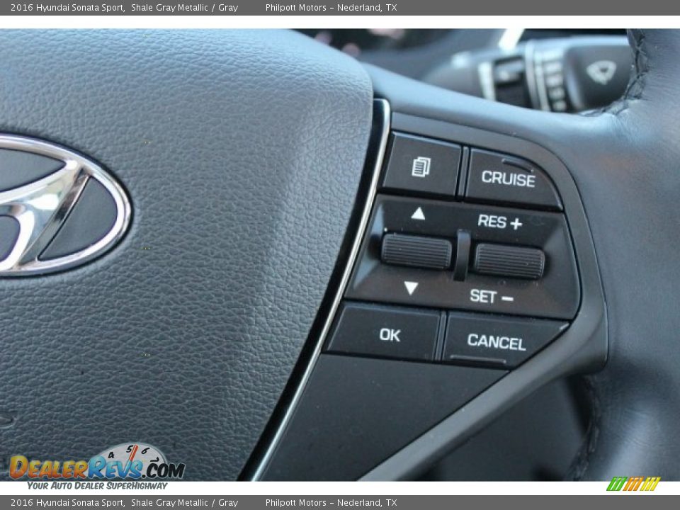 2016 Hyundai Sonata Sport Shale Gray Metallic / Gray Photo #23
