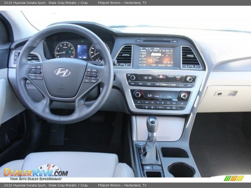 2016 Hyundai Sonata Sport Shale Gray Metallic / Gray Photo #26