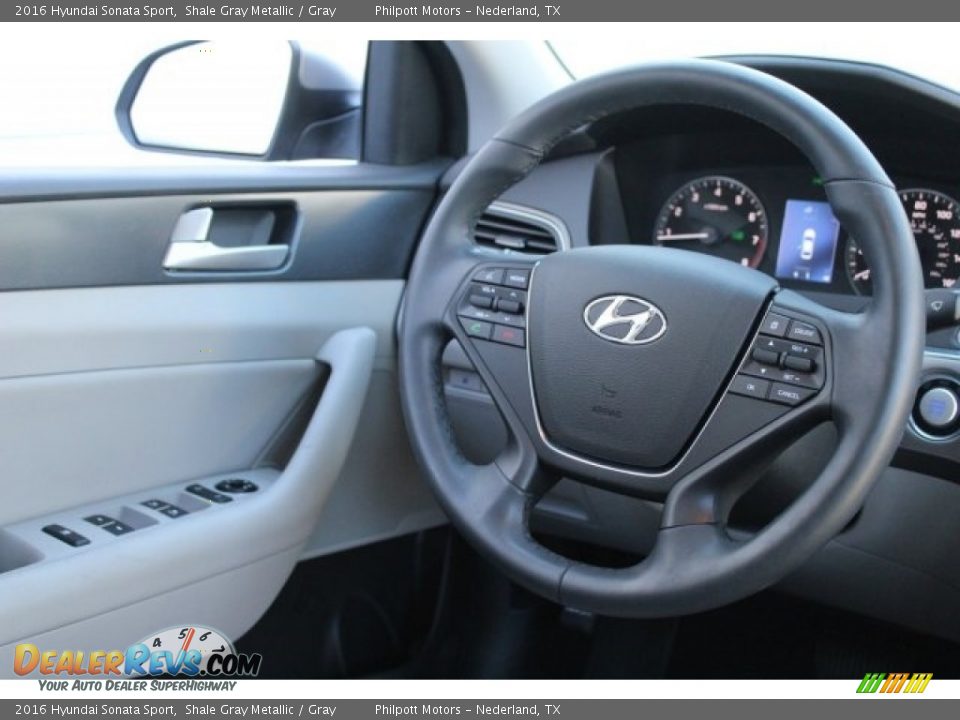 2016 Hyundai Sonata Sport Shale Gray Metallic / Gray Photo #27