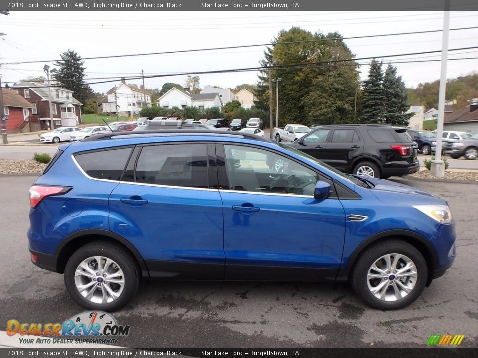 Lightning Blue 2018 Ford Escape SEL 4WD Photo #4