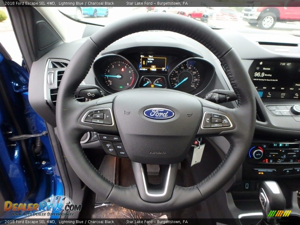 2018 Ford Escape SEL 4WD Steering Wheel Photo #18
