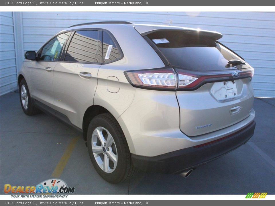 2017 Ford Edge SE White Gold Metallic / Dune Photo #6