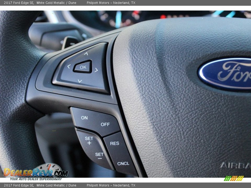 2017 Ford Edge SE White Gold Metallic / Dune Photo #15