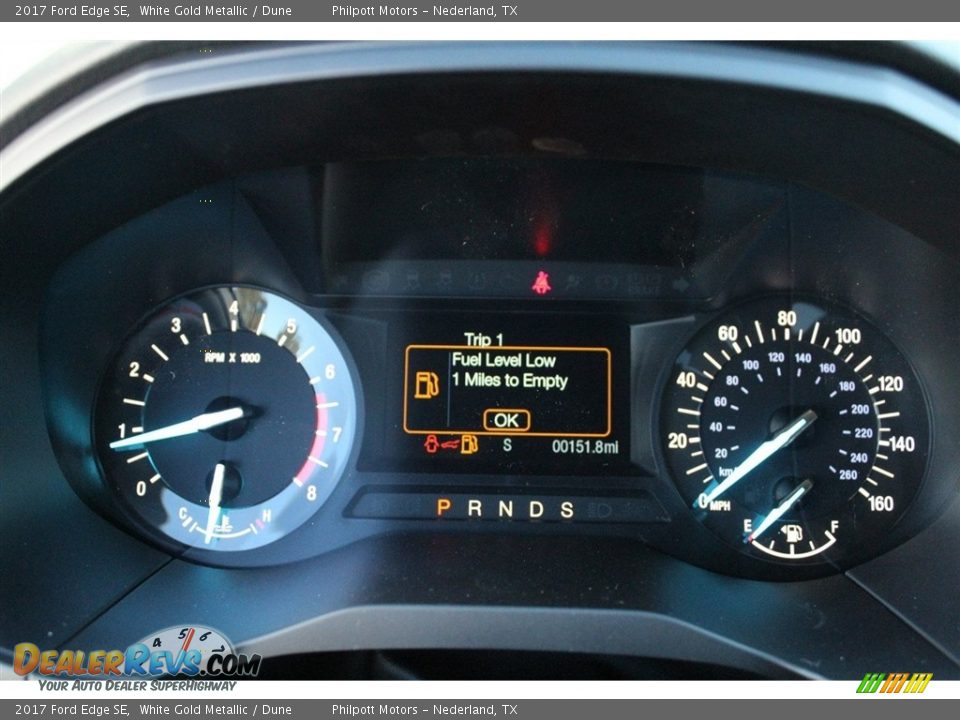 2017 Ford Edge SE White Gold Metallic / Dune Photo #17
