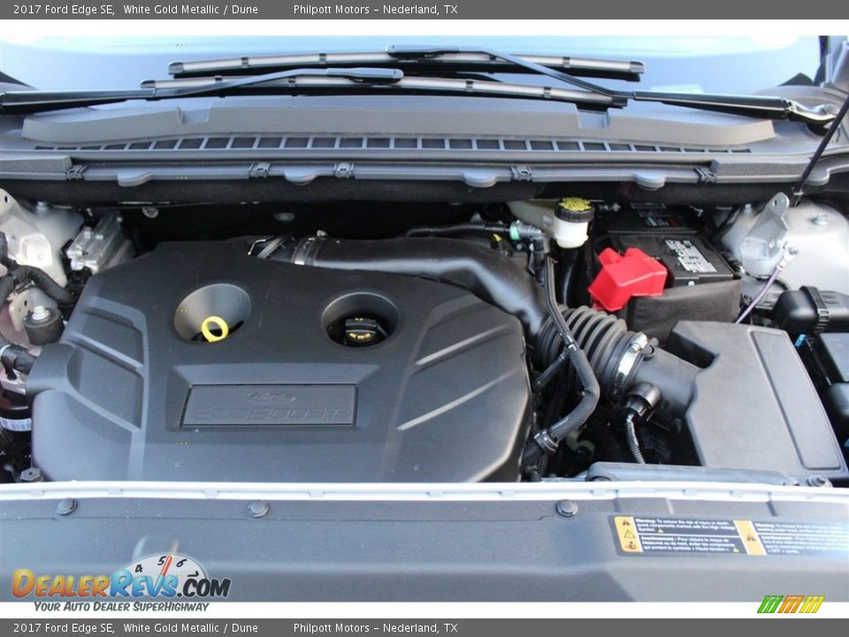 2017 Ford Edge SE White Gold Metallic / Dune Photo #23