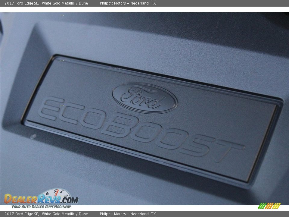2017 Ford Edge SE White Gold Metallic / Dune Photo #24