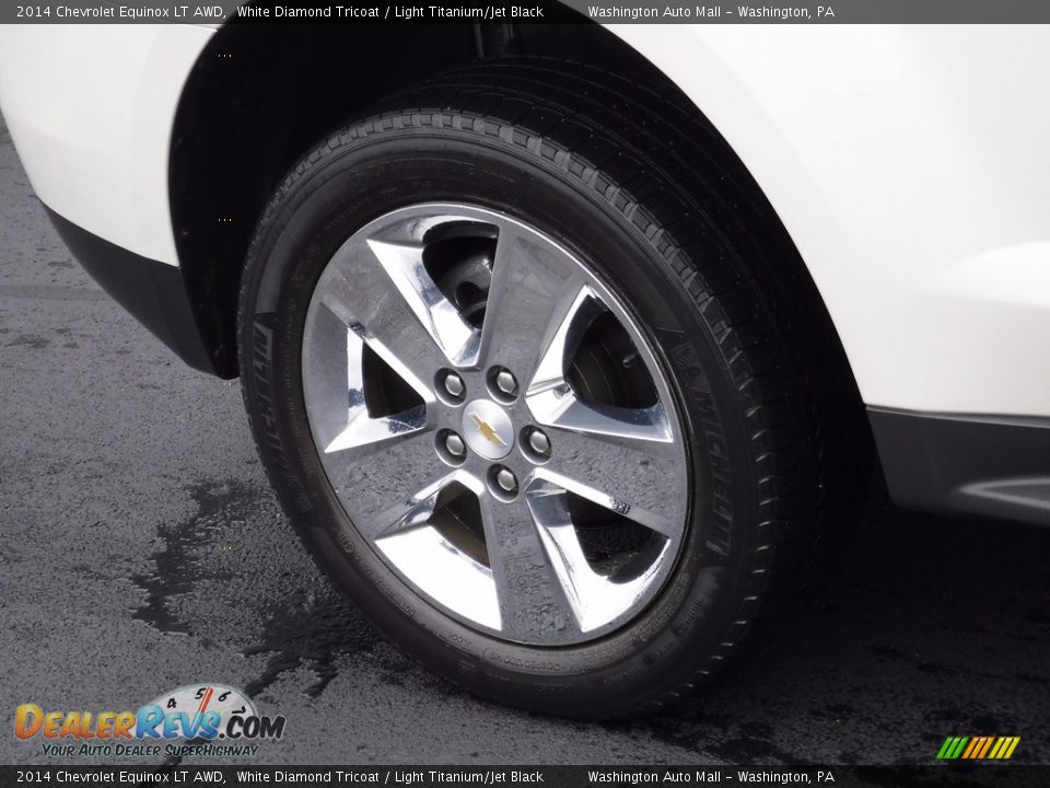 2014 Chevrolet Equinox LT AWD White Diamond Tricoat / Light Titanium/Jet Black Photo #3