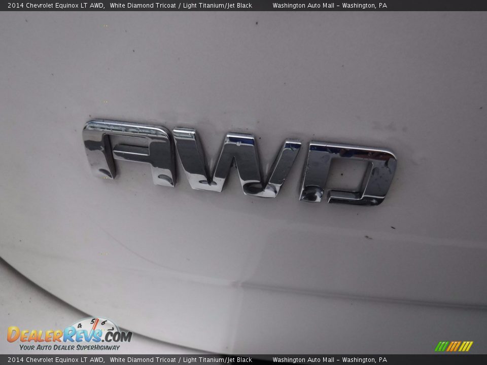 2014 Chevrolet Equinox LT AWD White Diamond Tricoat / Light Titanium/Jet Black Photo #10