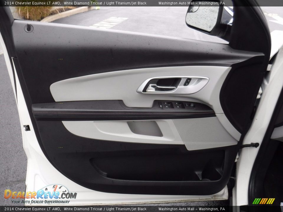 2014 Chevrolet Equinox LT AWD White Diamond Tricoat / Light Titanium/Jet Black Photo #13
