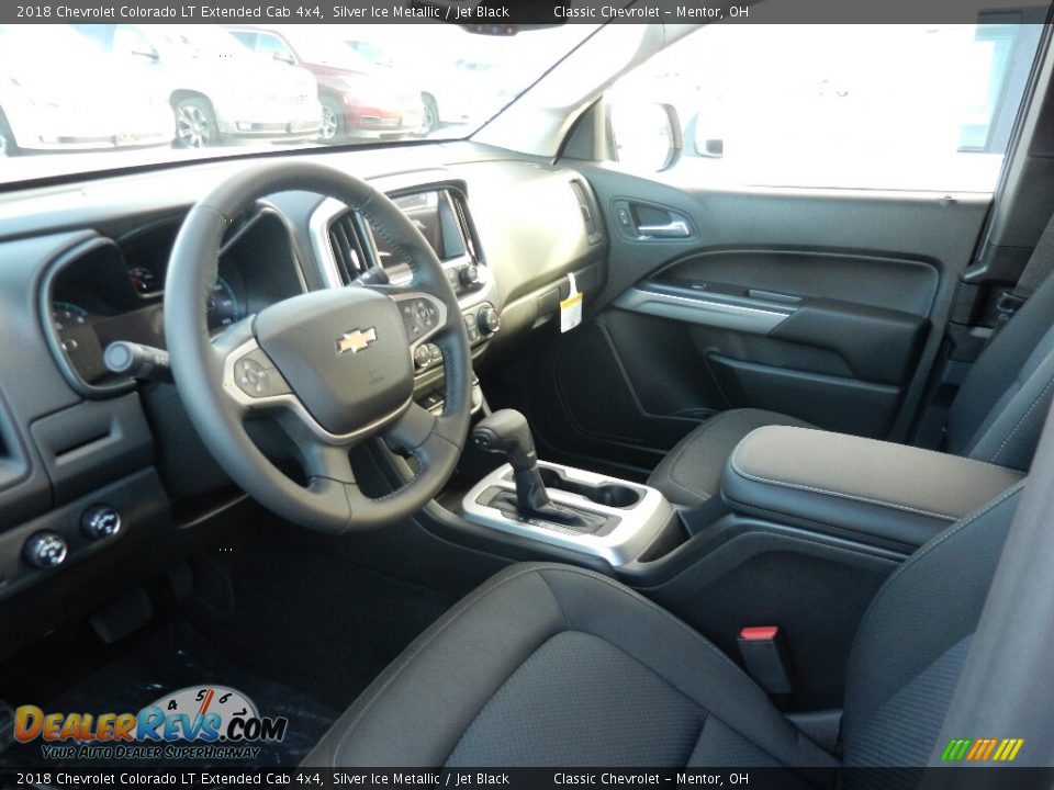 2018 Chevrolet Colorado LT Extended Cab 4x4 Silver Ice Metallic / Jet Black Photo #7