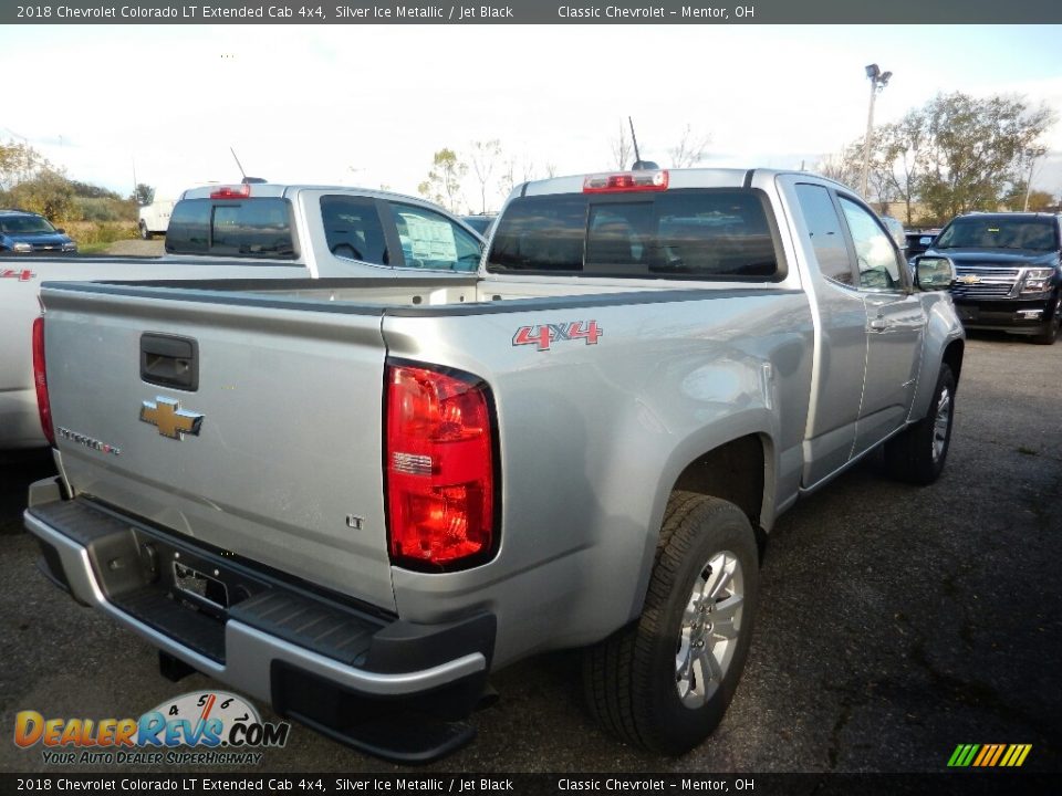 2018 Chevrolet Colorado LT Extended Cab 4x4 Silver Ice Metallic / Jet Black Photo #5