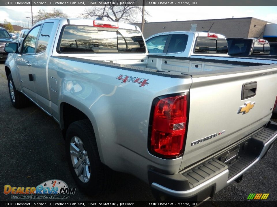 2018 Chevrolet Colorado LT Extended Cab 4x4 Silver Ice Metallic / Jet Black Photo #6