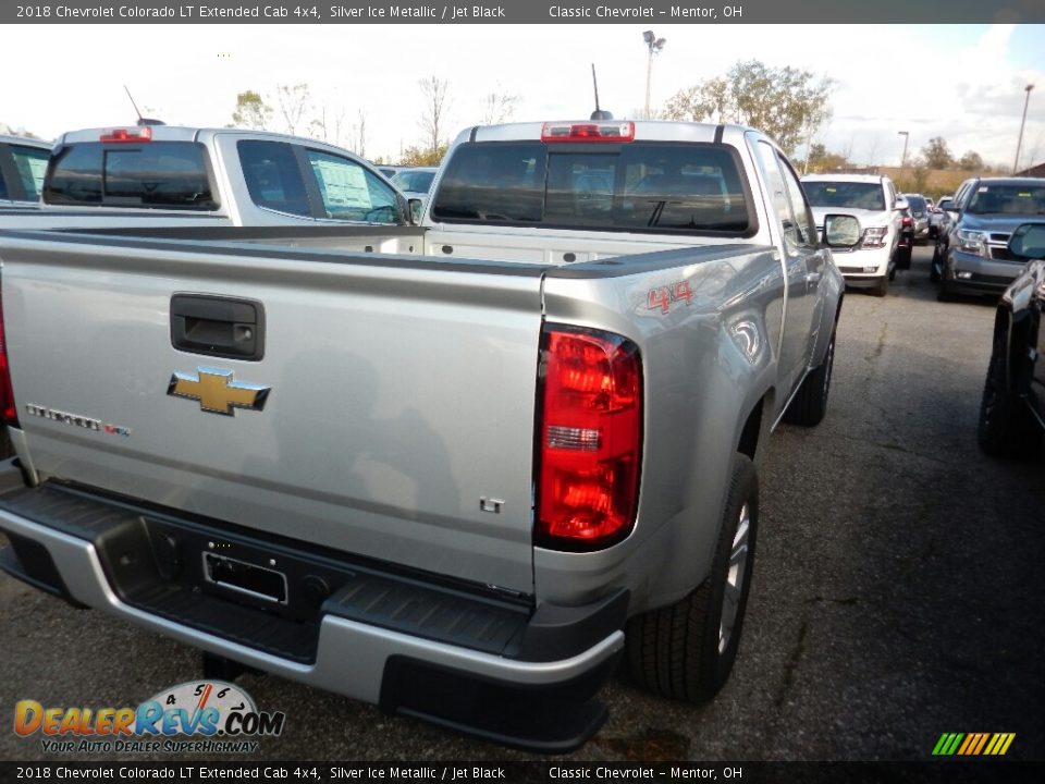 2018 Chevrolet Colorado LT Extended Cab 4x4 Silver Ice Metallic / Jet Black Photo #5
