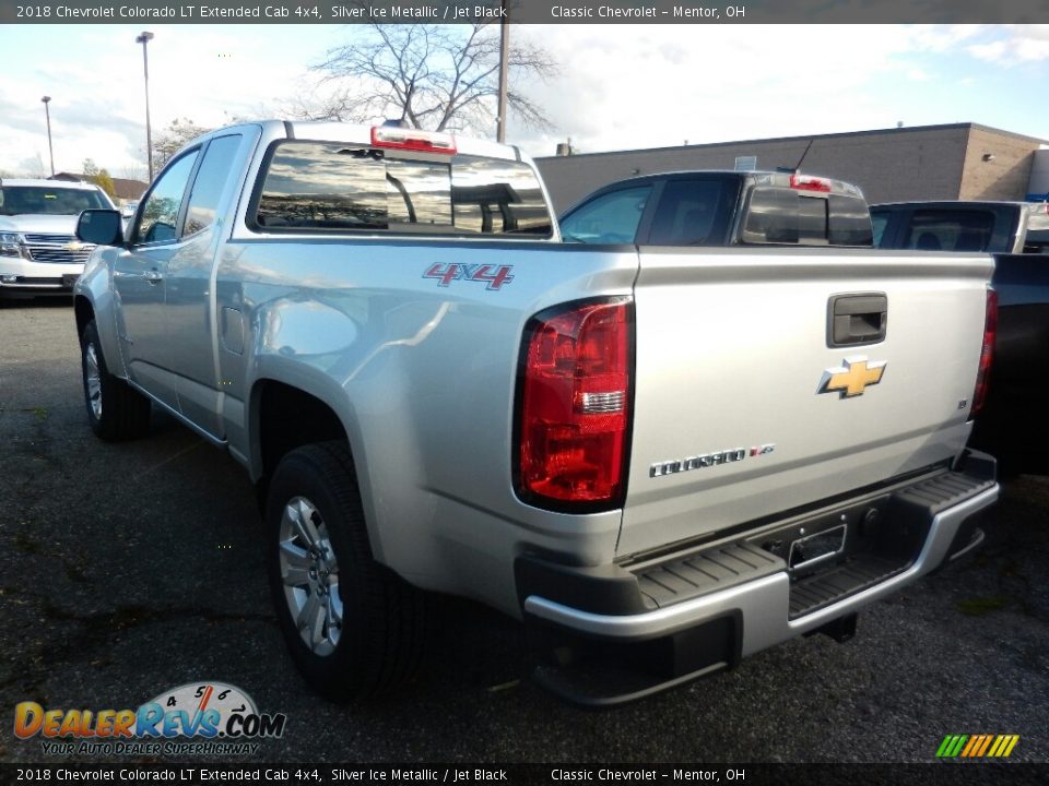 2018 Chevrolet Colorado LT Extended Cab 4x4 Silver Ice Metallic / Jet Black Photo #6