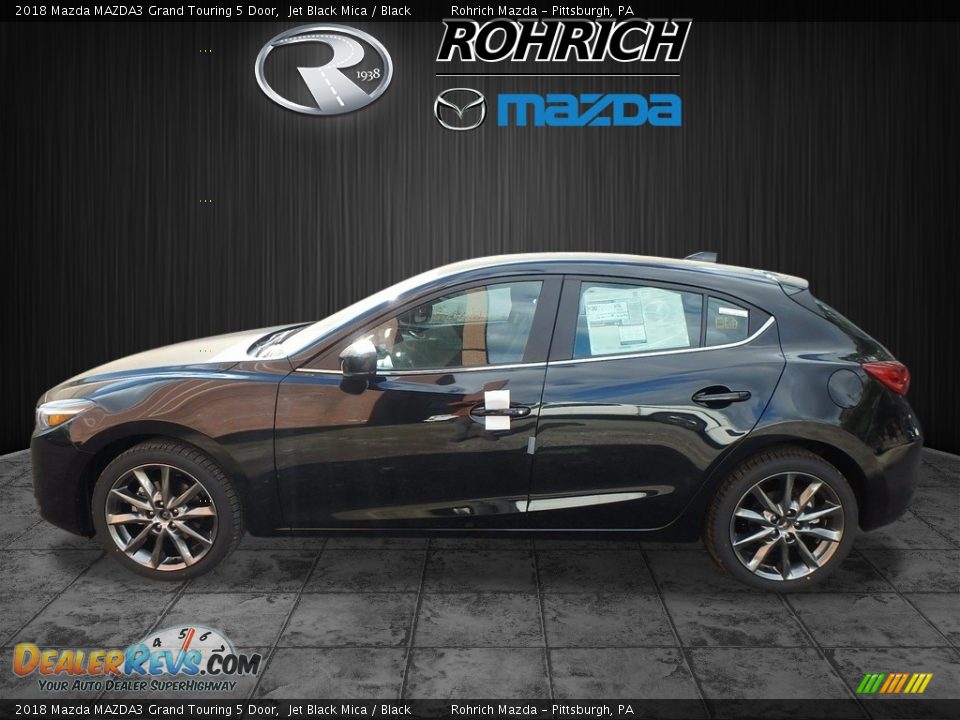 2018 Mazda MAZDA3 Grand Touring 5 Door Jet Black Mica / Black Photo #3