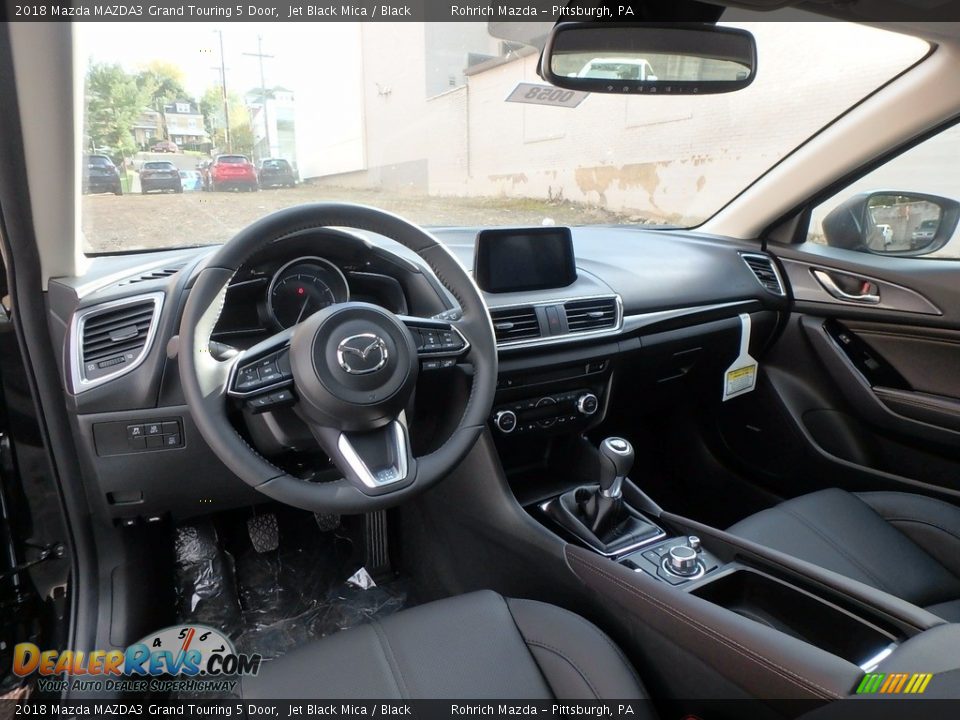 2018 Mazda MAZDA3 Grand Touring 5 Door Jet Black Mica / Black Photo #8