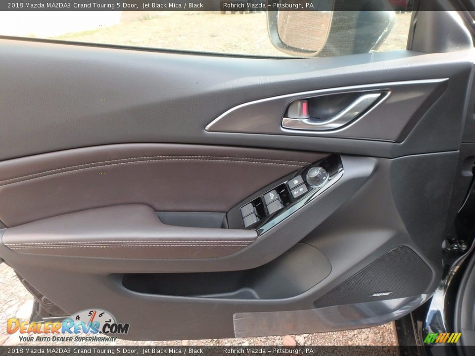 2018 Mazda MAZDA3 Grand Touring 5 Door Jet Black Mica / Black Photo #9