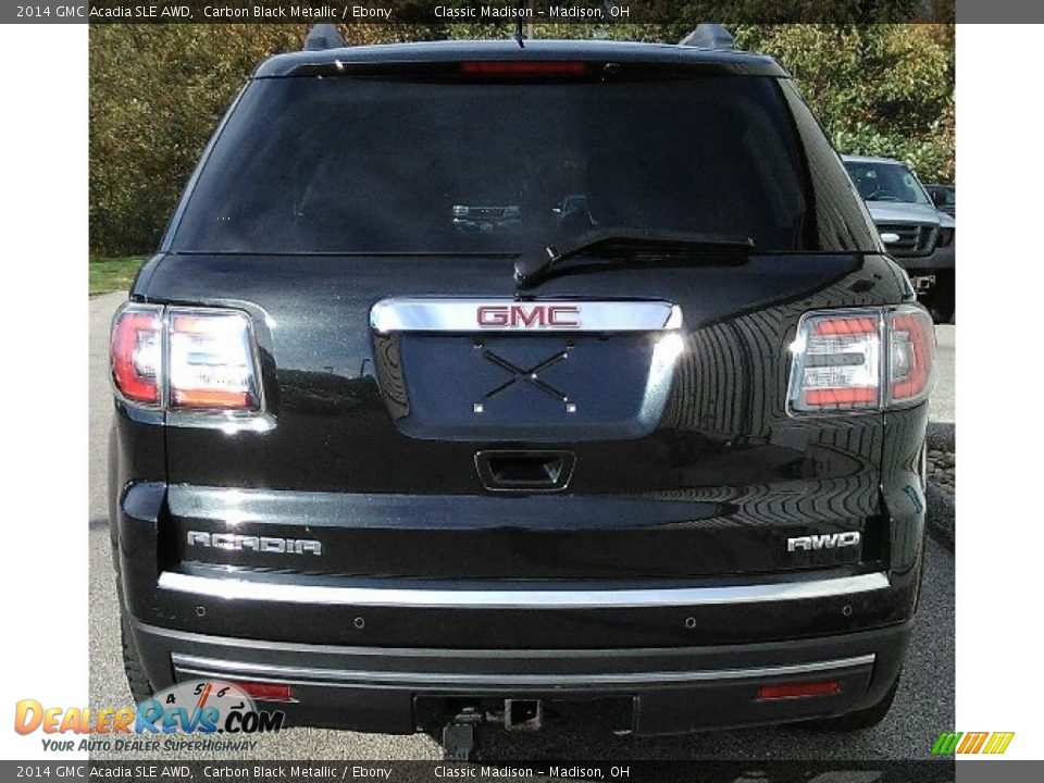 2014 GMC Acadia SLE AWD Carbon Black Metallic / Ebony Photo #5