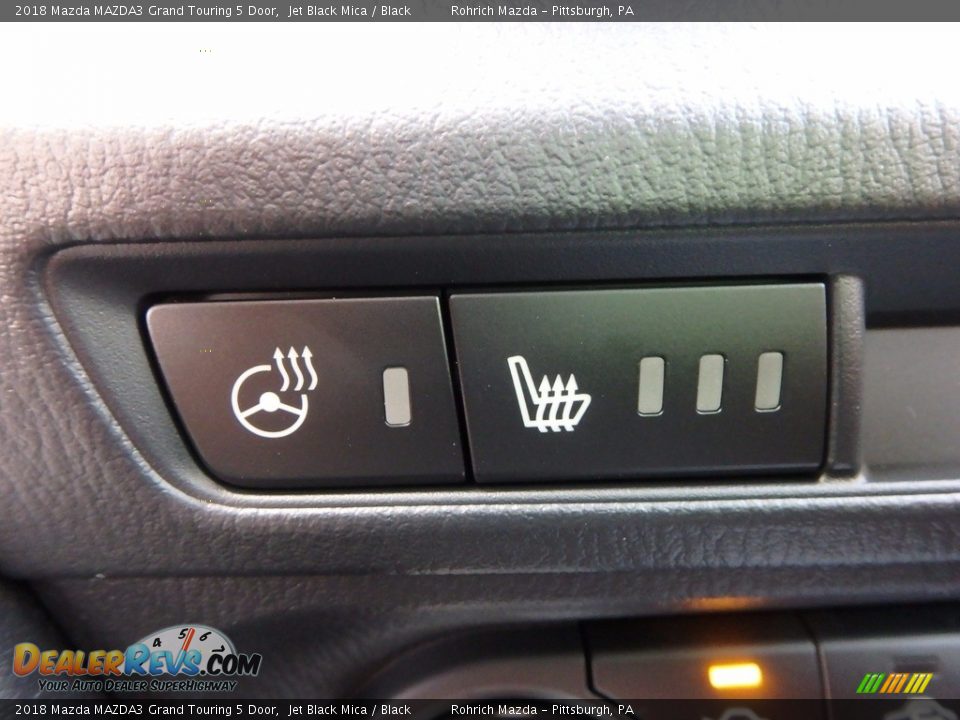 2018 Mazda MAZDA3 Grand Touring 5 Door Jet Black Mica / Black Photo #13