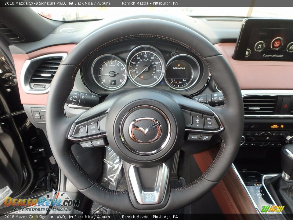 2018 Mazda CX-9 Signature AWD Steering Wheel Photo #12