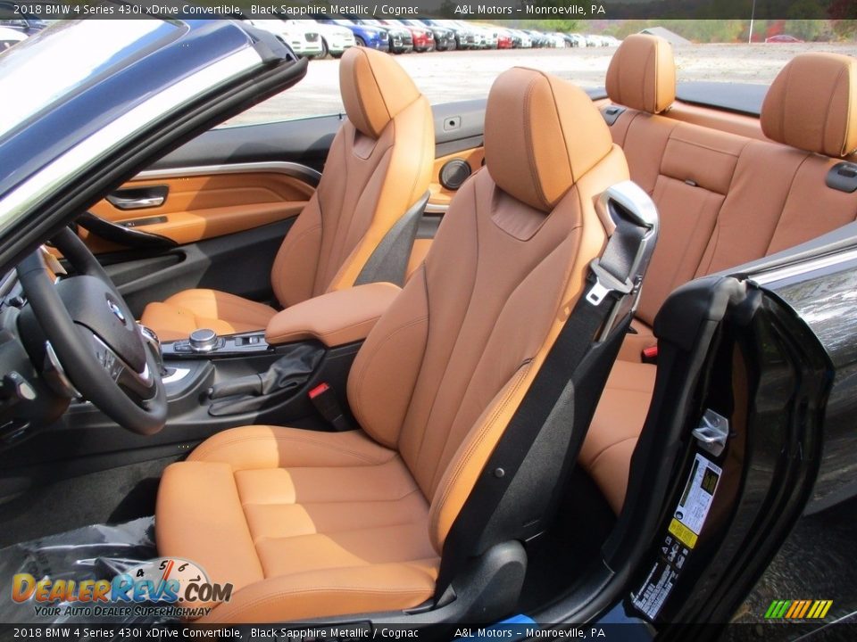 Cognac Interior - 2018 BMW 4 Series 430i xDrive Convertible Photo #14