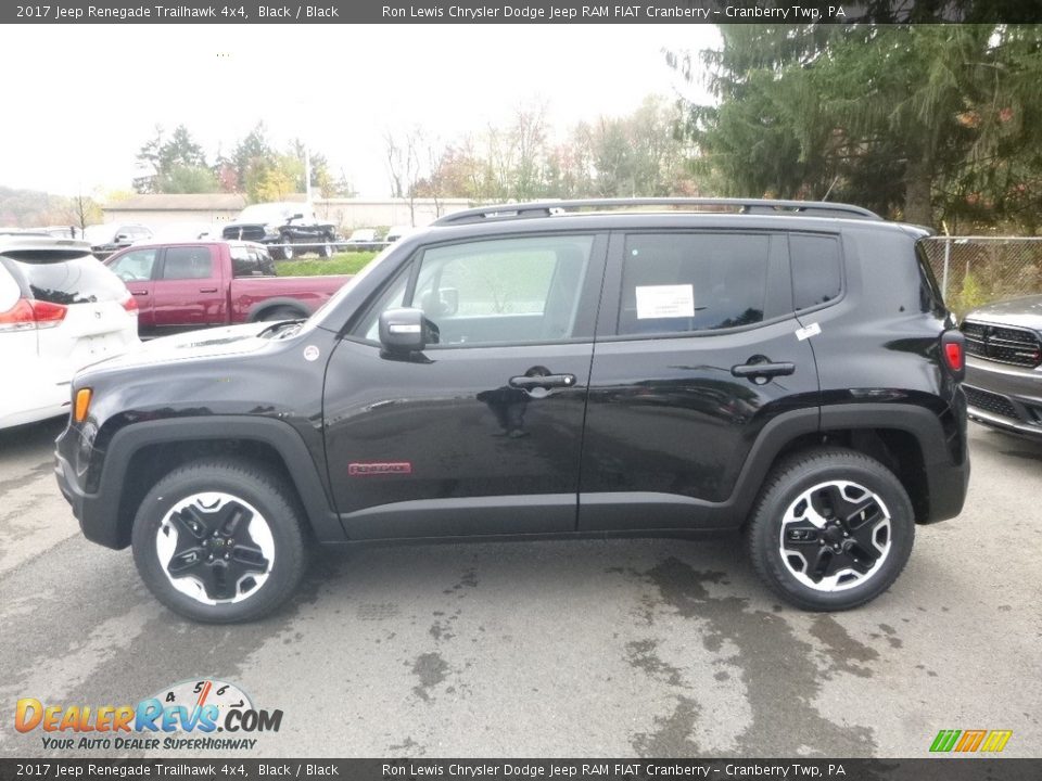 2017 Jeep Renegade Trailhawk 4x4 Black / Black Photo #2