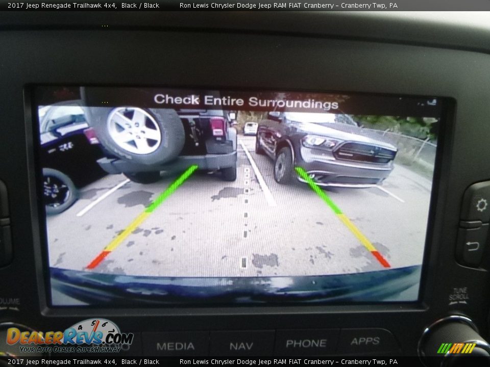 2017 Jeep Renegade Trailhawk 4x4 Black / Black Photo #17