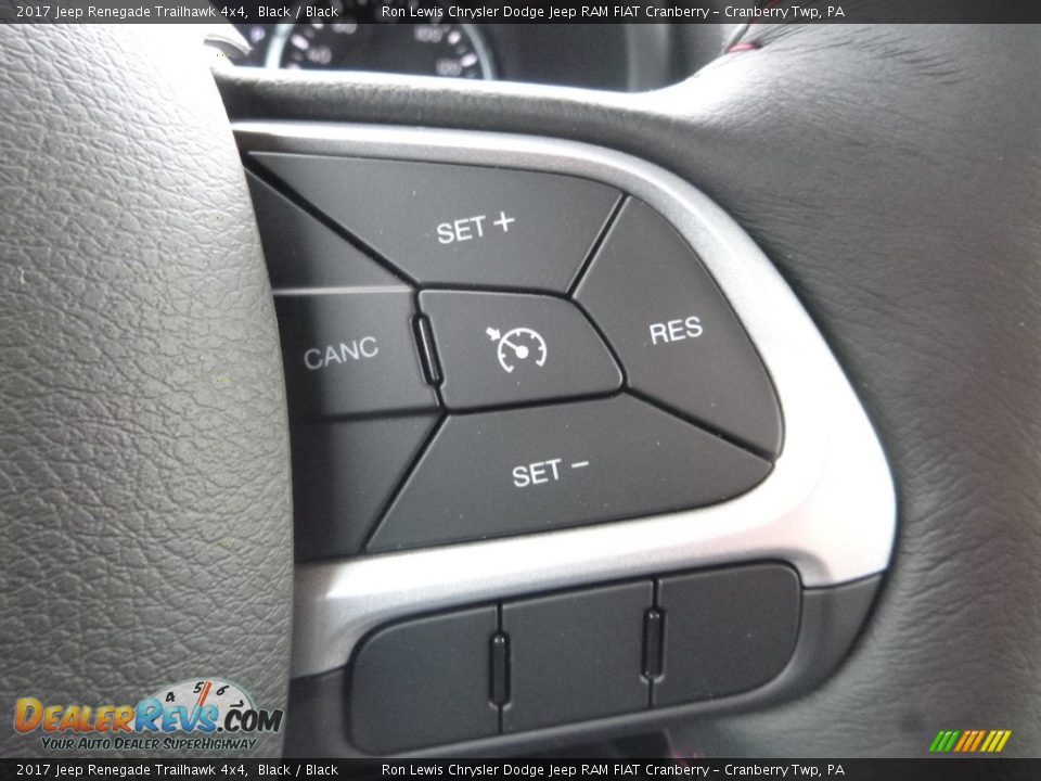 2017 Jeep Renegade Trailhawk 4x4 Black / Black Photo #19