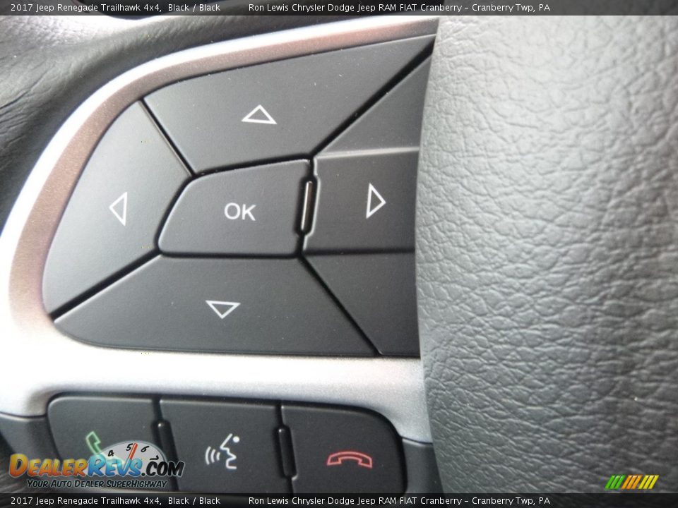 2017 Jeep Renegade Trailhawk 4x4 Black / Black Photo #20