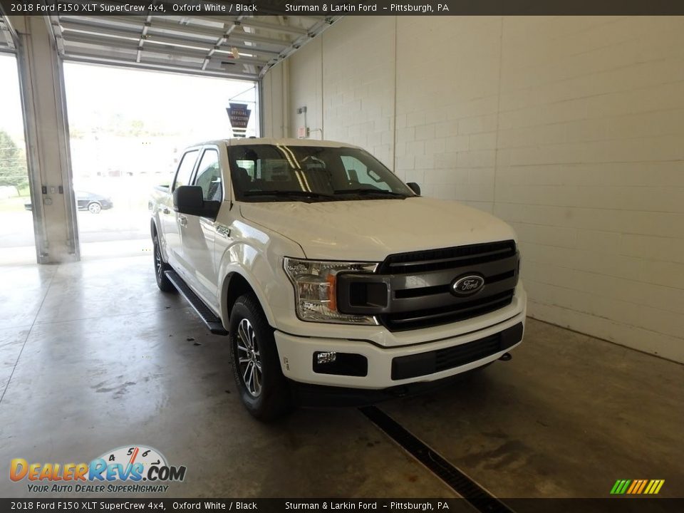 2018 Ford F150 XLT SuperCrew 4x4 Oxford White / Black Photo #1