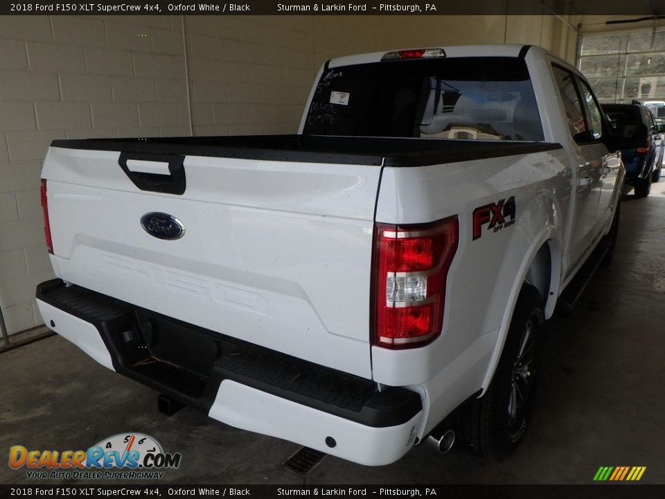 2018 Ford F150 XLT SuperCrew 4x4 Oxford White / Black Photo #2