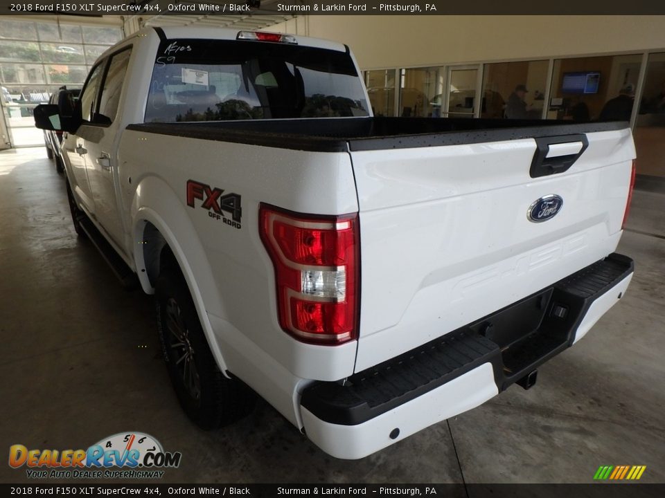 2018 Ford F150 XLT SuperCrew 4x4 Oxford White / Black Photo #3