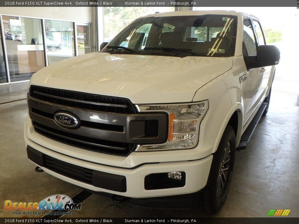 2018 Ford F150 XLT SuperCrew 4x4 Oxford White / Black Photo #4