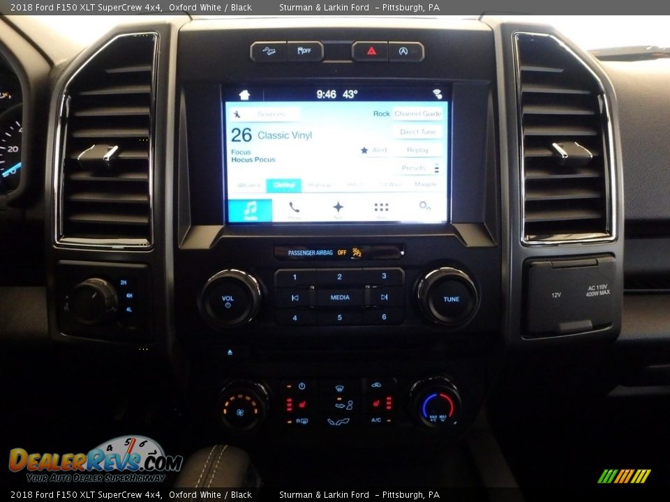 2018 Ford F150 XLT SuperCrew 4x4 Oxford White / Black Photo #13