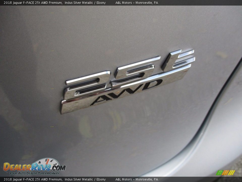 2018 Jaguar F-PACE 25t AWD Premium Indus Silver Metallic / Ebony Photo #5