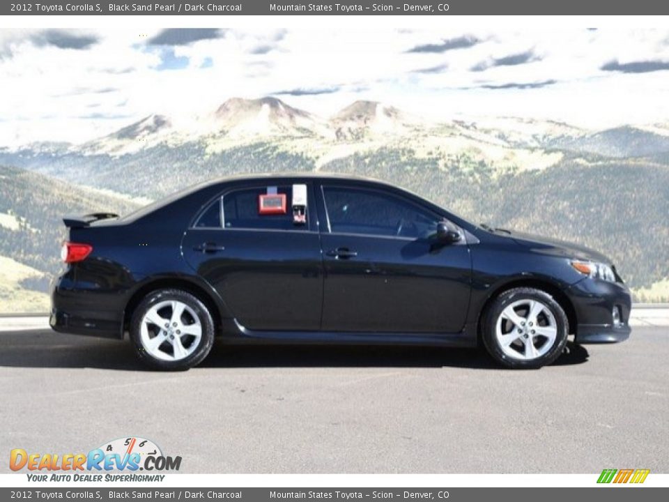 2012 Toyota Corolla S Black Sand Pearl / Dark Charcoal Photo #2