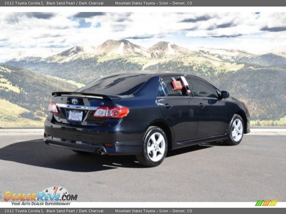 2012 Toyota Corolla S Black Sand Pearl / Dark Charcoal Photo #3
