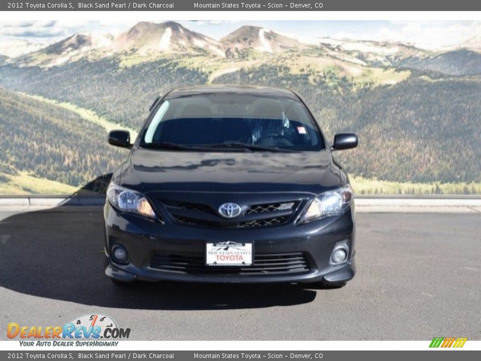 2012 Toyota Corolla S Black Sand Pearl / Dark Charcoal Photo #4