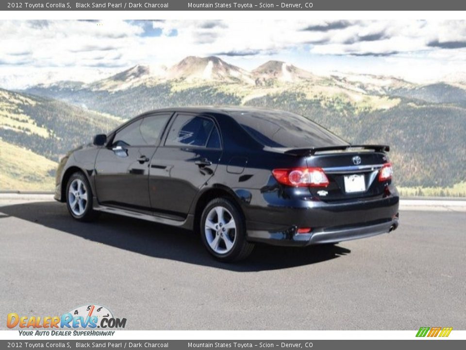 2012 Toyota Corolla S Black Sand Pearl / Dark Charcoal Photo #8