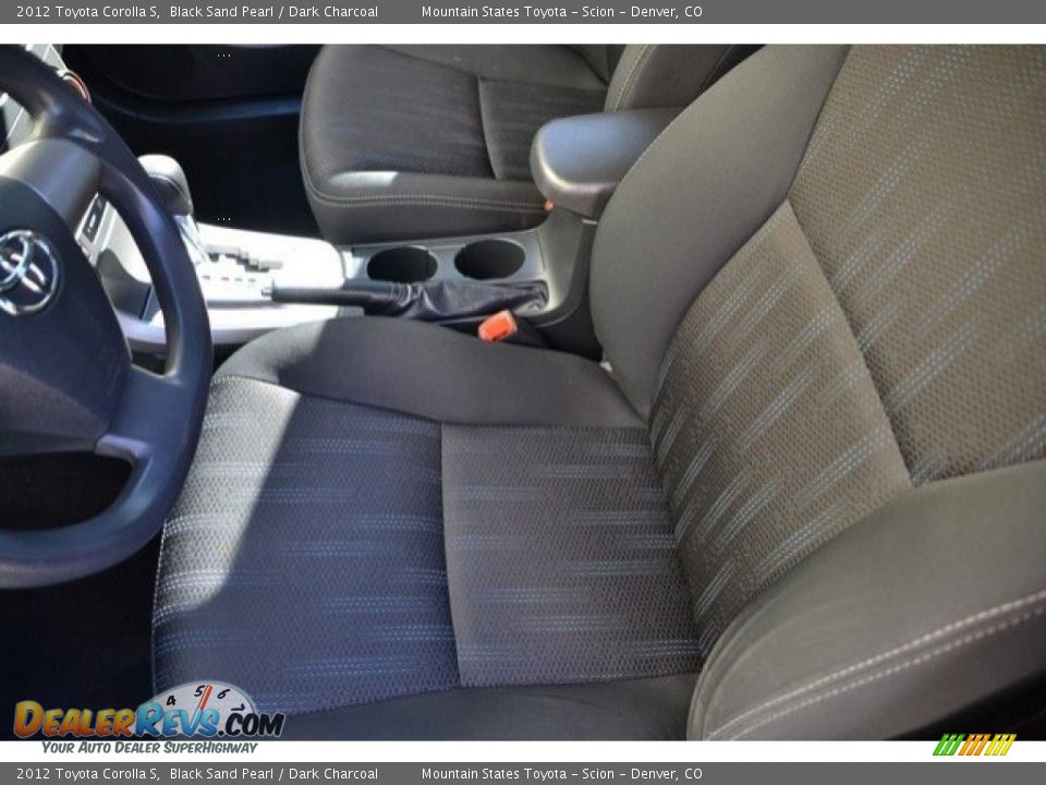 2012 Toyota Corolla S Black Sand Pearl / Dark Charcoal Photo #11