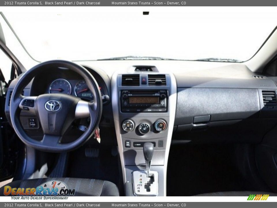 2012 Toyota Corolla S Black Sand Pearl / Dark Charcoal Photo #13