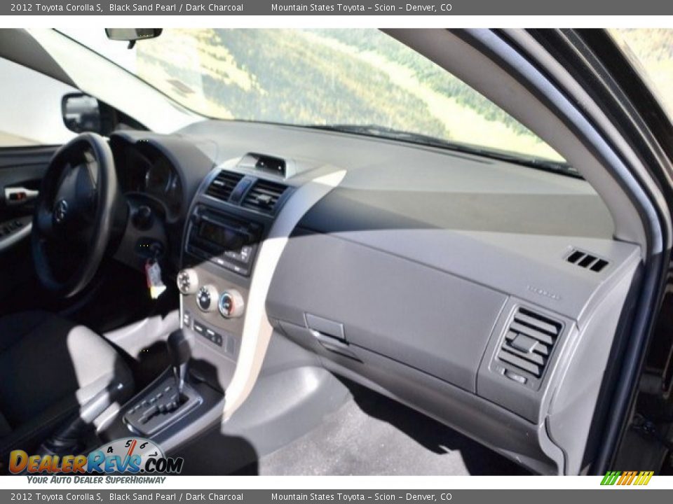 2012 Toyota Corolla S Black Sand Pearl / Dark Charcoal Photo #16