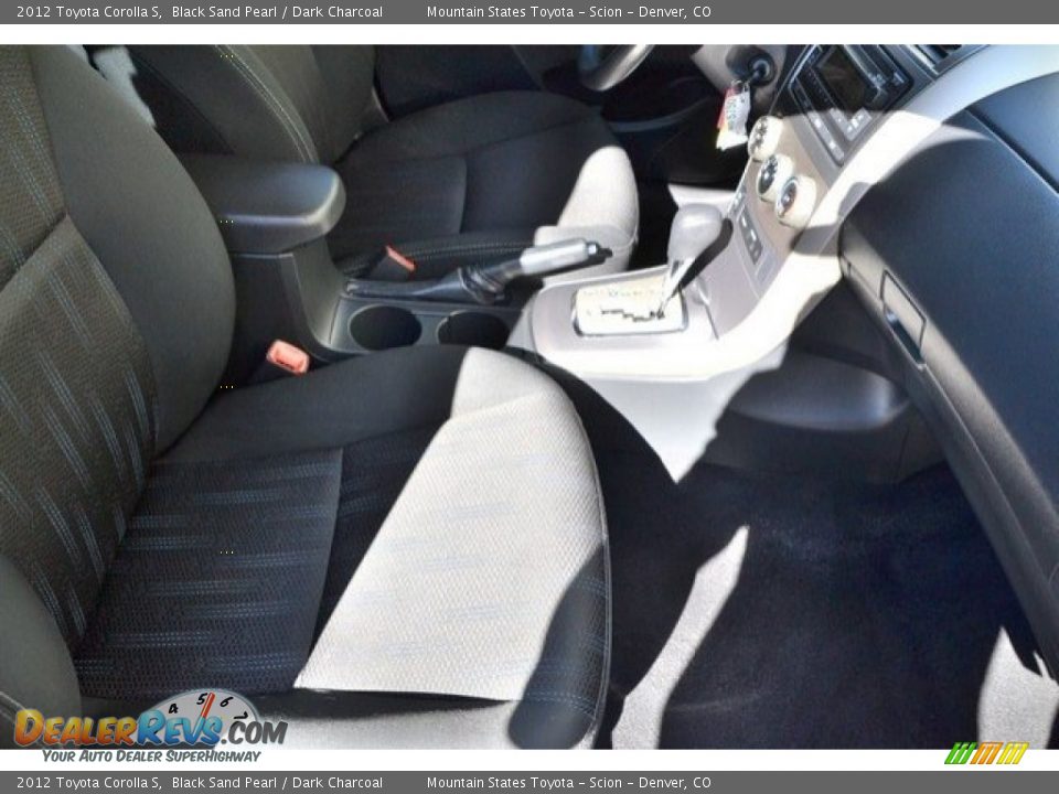 2012 Toyota Corolla S Black Sand Pearl / Dark Charcoal Photo #17