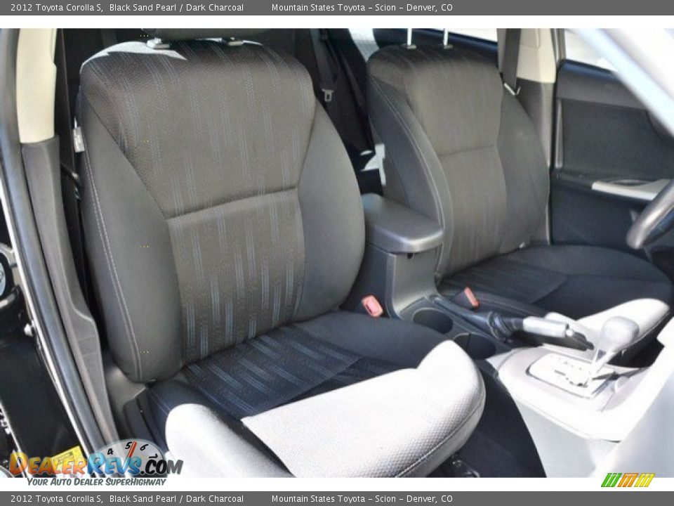 2012 Toyota Corolla S Black Sand Pearl / Dark Charcoal Photo #18