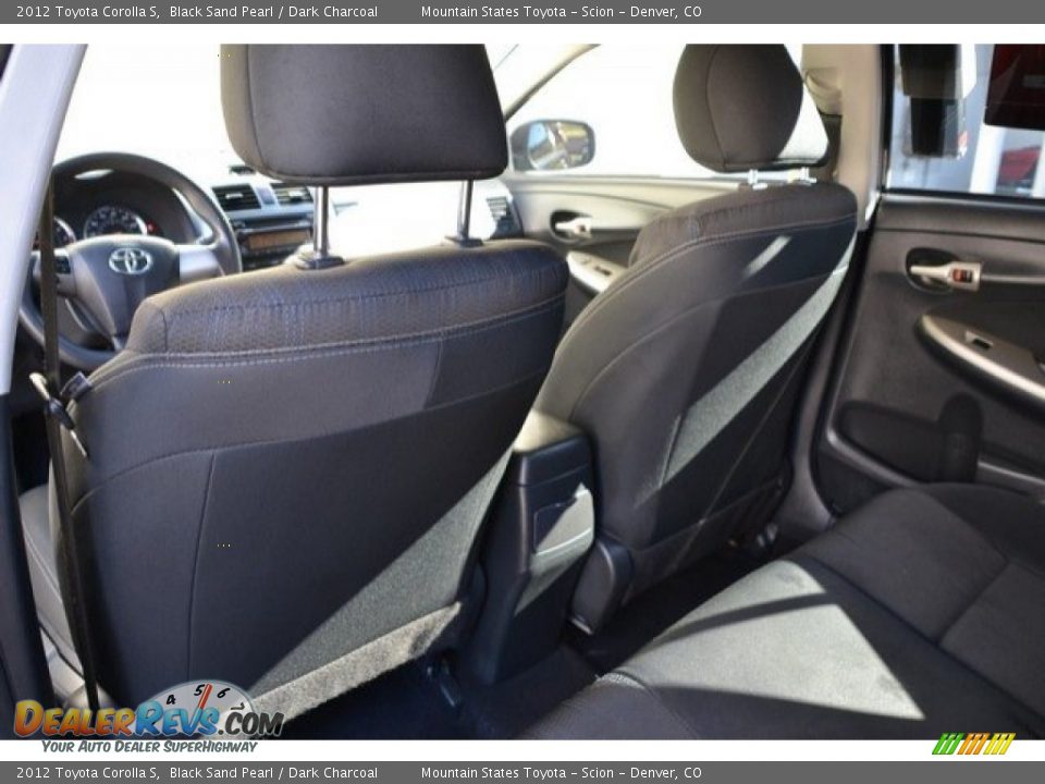 2012 Toyota Corolla S Black Sand Pearl / Dark Charcoal Photo #19