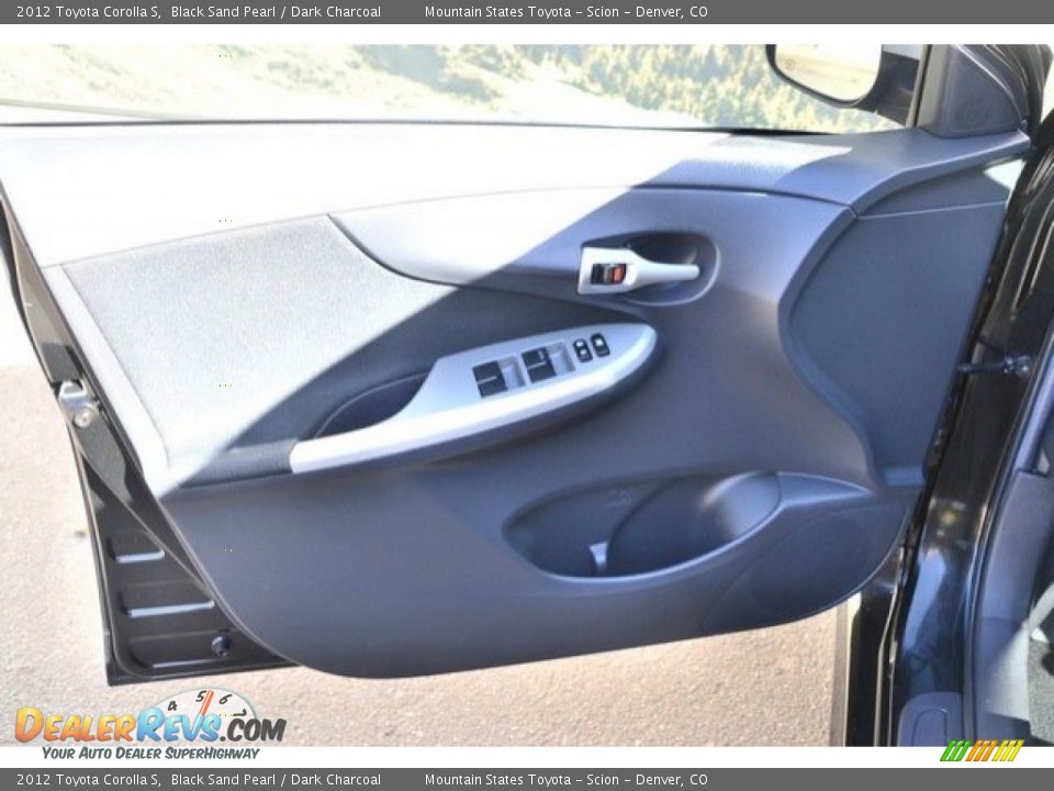 2012 Toyota Corolla S Black Sand Pearl / Dark Charcoal Photo #24
