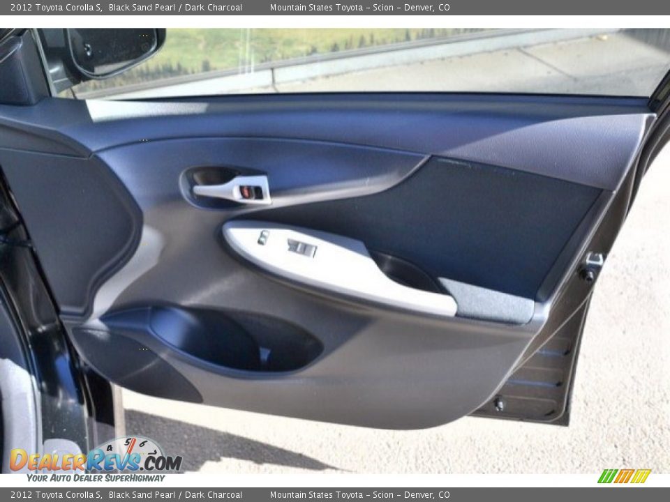 2012 Toyota Corolla S Black Sand Pearl / Dark Charcoal Photo #25