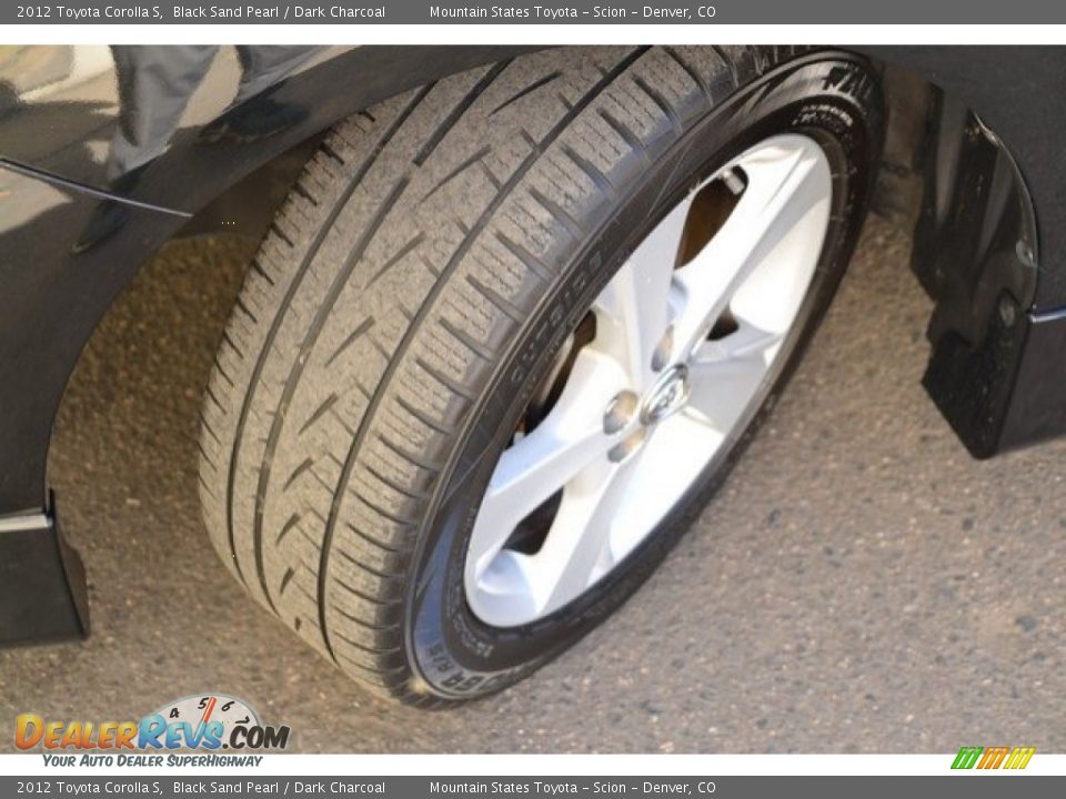 2012 Toyota Corolla S Black Sand Pearl / Dark Charcoal Photo #28